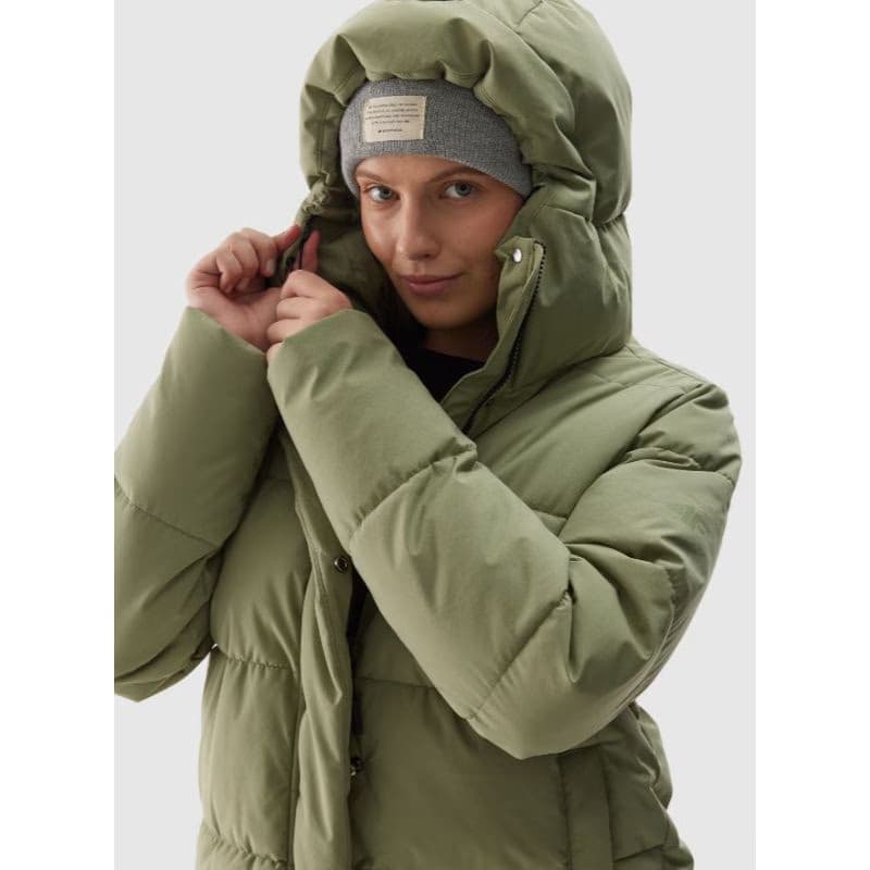 Dámska bunda 4F DOWN JACKET-WAW24TDJAF476-43S-KHAKI 6