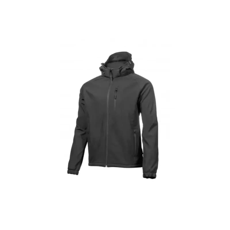 Softshellová bunda DITTER s kapucňou, čierna 2XL (56)