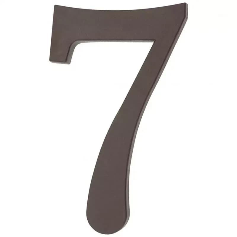 Číslica 7 plastová hnedá 18 cm 1
