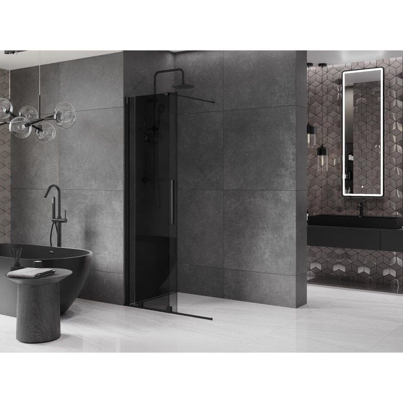 MEXEN/S - Velar Sprchová zástena posuvná Walk-in 85 x 200, grafit 8 mm, čierna 871-085-000-43-70 3