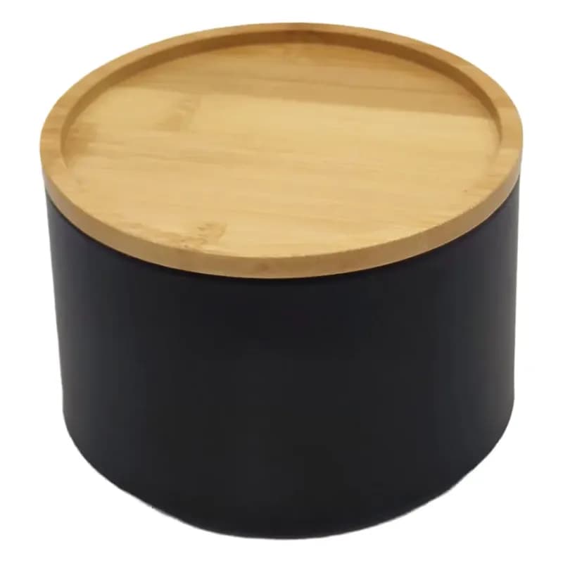 Kontajner s bambusovým vekom FTC700-A black ø13x9 cm 1