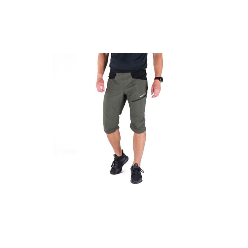 Pánske turistické 3 4 nohavice NORTHFINDER ARTUR-550blackdarkgreen