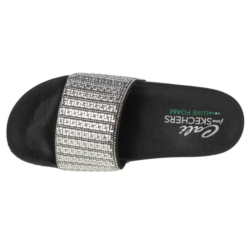 Dámske šlapky (plážová obuv) SKECHERS Pops Up New Spark W black silver 3