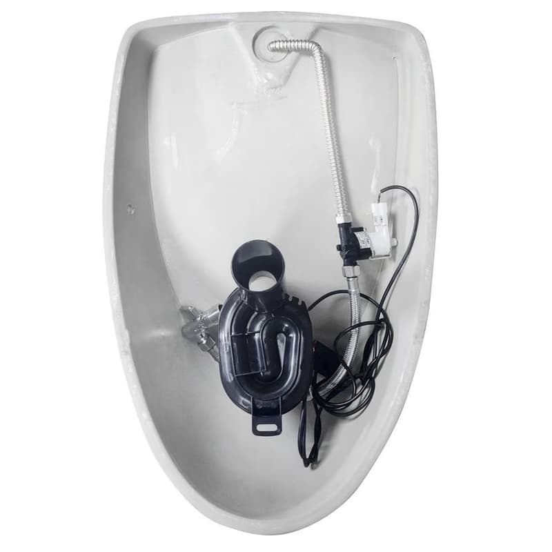 ISVEA - DYNASTY urinál s automatickým splachovačom 6V DC, zakrytý prívod vody, 39x48 cm 10SZ92001-SENSOR 2