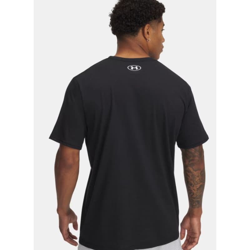 Pánske tričko s krátkym rukávom UNDER ARMOUR UA CAMO CHEST STRIPE SS-BLK 2