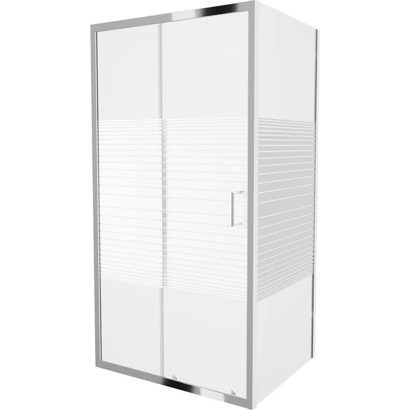 MEXEN/S - Apia sprchovací kút obdĺžnik 135x80, pruhy, chróm 840-135-080-01-20