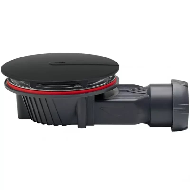 Vaničkový odtok Slim čierny mat Fi 90 mm