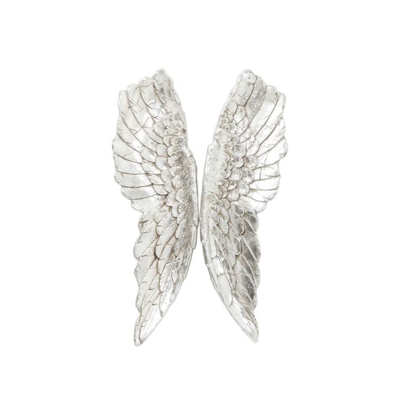 Angel Wings nástenná dekorácia strieborná 61x106cm