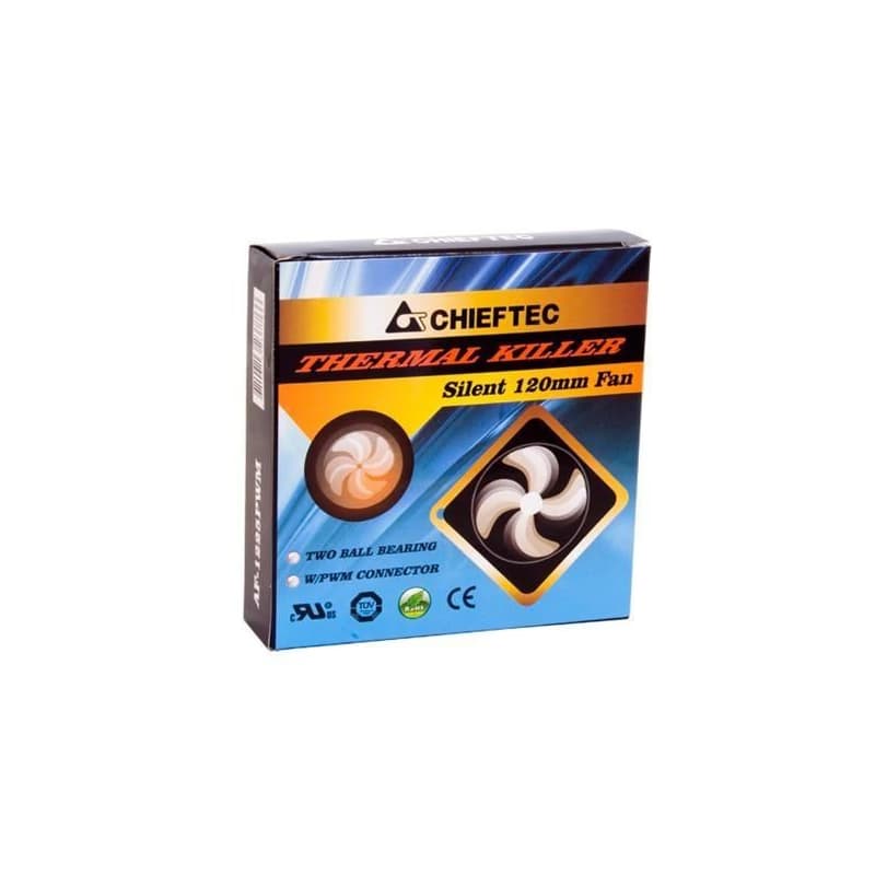 CHIEFTEC vetrák AF-1225PWM, 120x120x25 mm, 2-ball, PWM 2