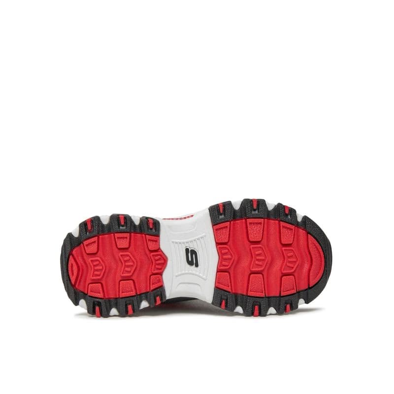 Chlapčenské členkové zimné topánky SKECHERS D Lites Mid black red 5