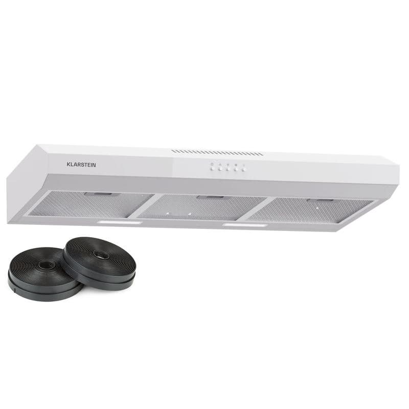 Klarstein Contempo 90, digestor, 90 cm, podskrinkový, 200 m³/h, LED, akryl, nehrdzavejúca oceľ