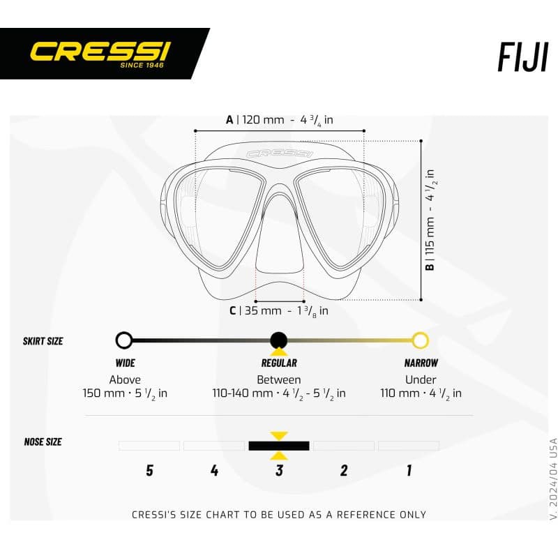 Potápačská maska CRESSI FIJI MASK BLACK BLUE 5