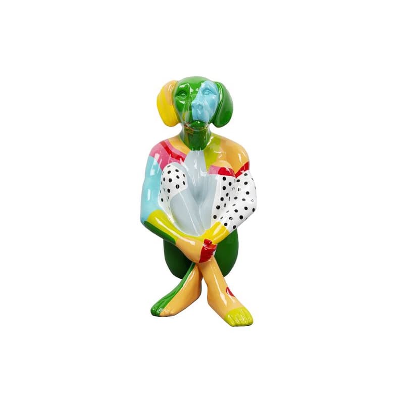 Sitting Dog dekorácia viacfarebná 80 cm 1