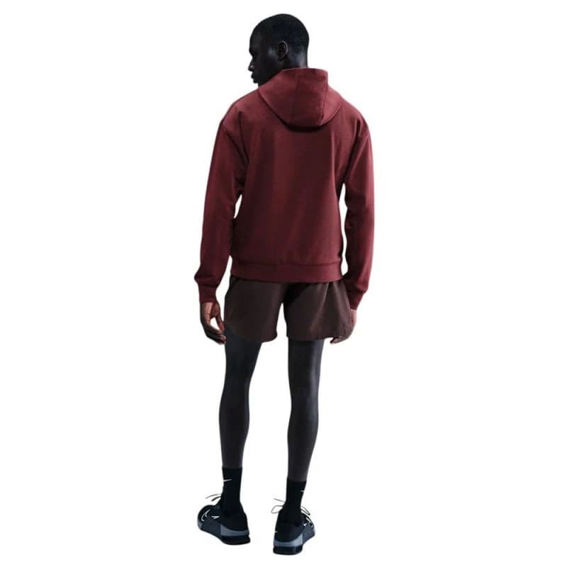Pánska tréningová mikina s kapucňou NIKE PRO M NP DF NPT MIDLAYER HOODIE DARK TEAM RED BLACK 3