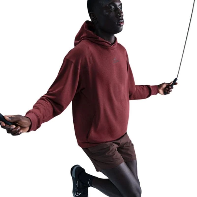 Pánska tréningová mikina s kapucňou NIKE PRO M NP DF NPT MIDLAYER HOODIE DARK TEAM RED BLACK 4