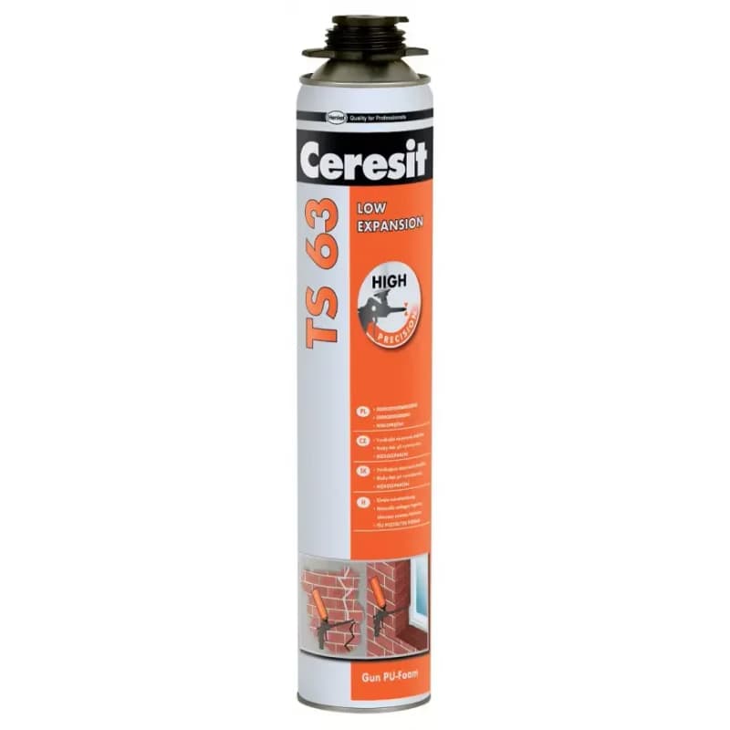 Ceresit PU nízkoexpanzná pištoľová pena TS 63 750 ml 1