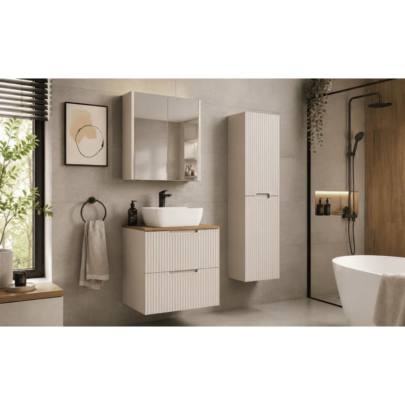 Elvisia Skrinka pod umývadlo VENA cashmere | 80 cm 2
