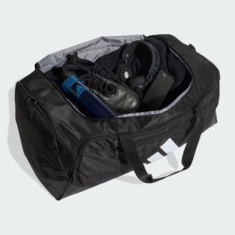 Cestovná taška ADIDAS TRA DEF DUF L BLACK WHITE 5