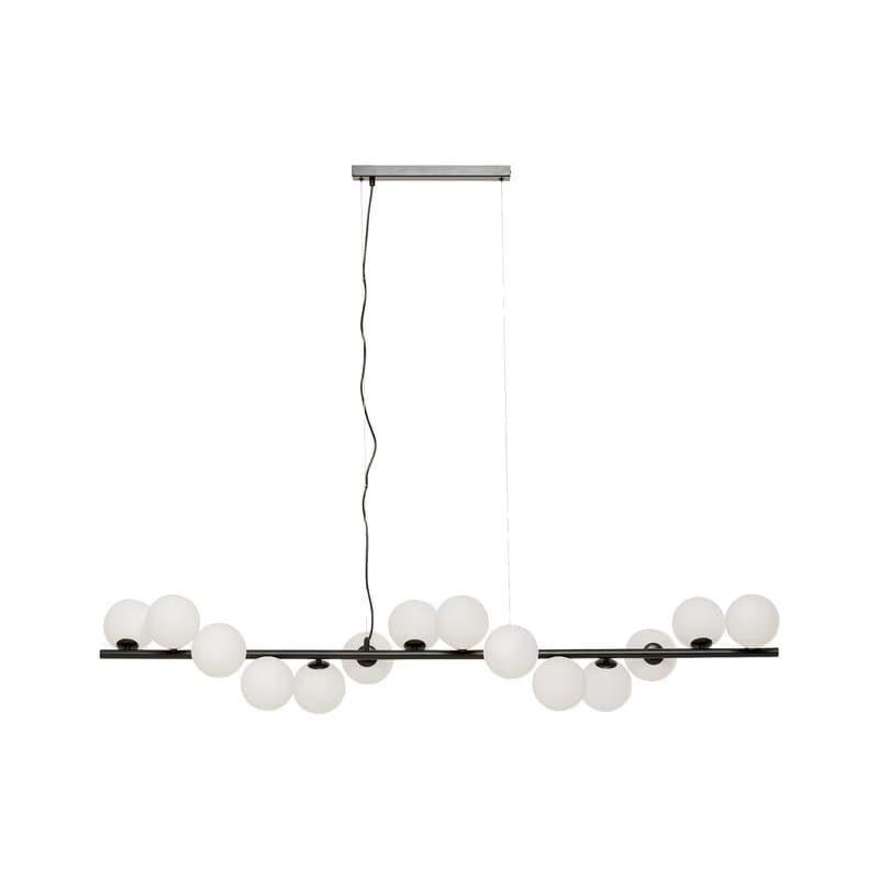 Scala Balls visiaca lampa mliečna čierna 150 cm 1