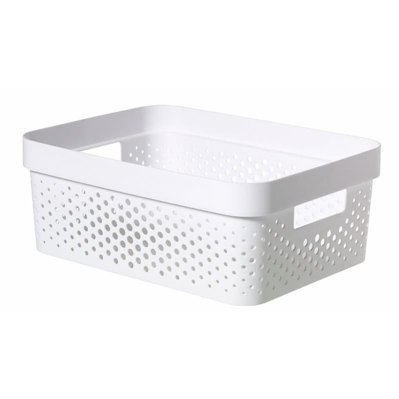 CURVER Úložný box INFINITY DOTS 11l recyklovaný plast | biela 1