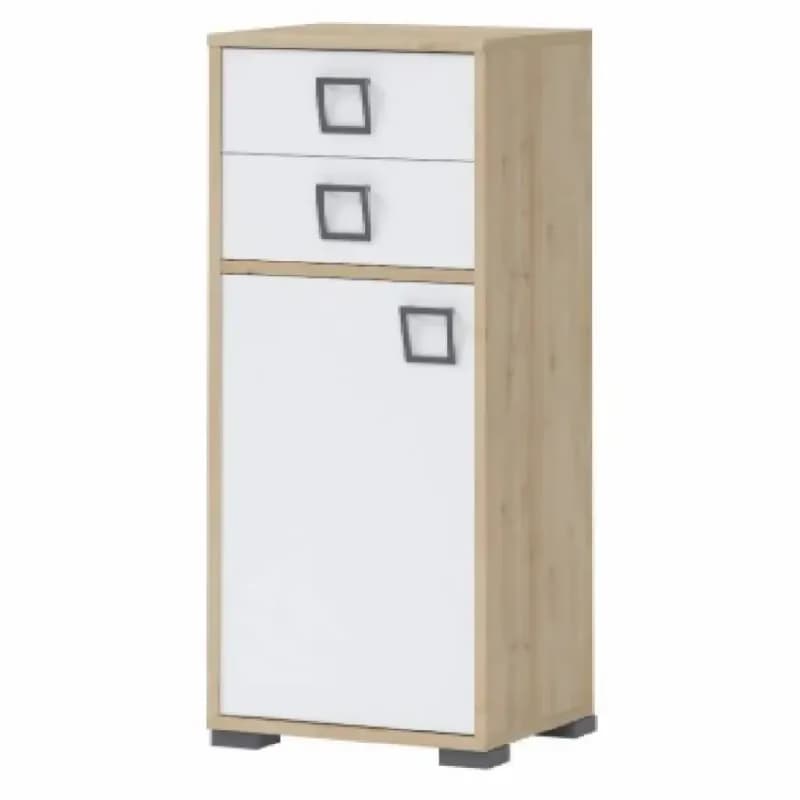 Komoda 1D2S Kiki OR12-BK/KI-15 beech/white 1