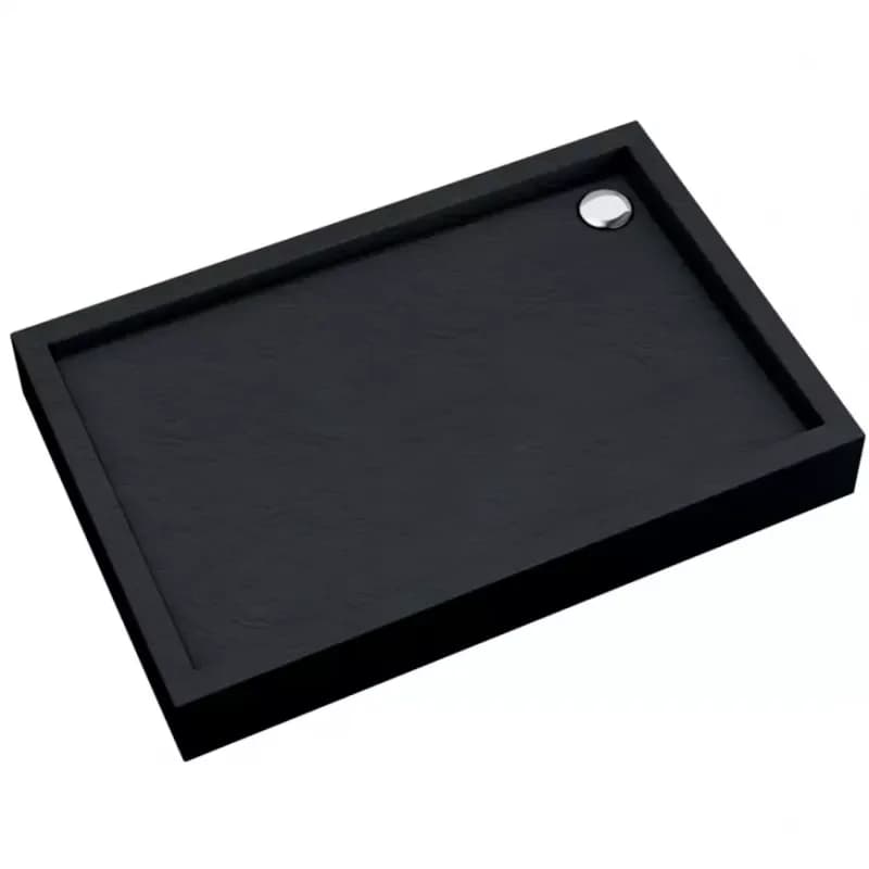 Vanička obdĺžniková Astrix 80x100x16 čierna štruktúra AQM4736CST 1