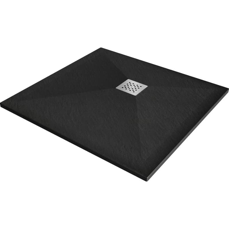 MEXEN - Stone+ Sprchová vanička štvorcová 70x70, čierna 44707070