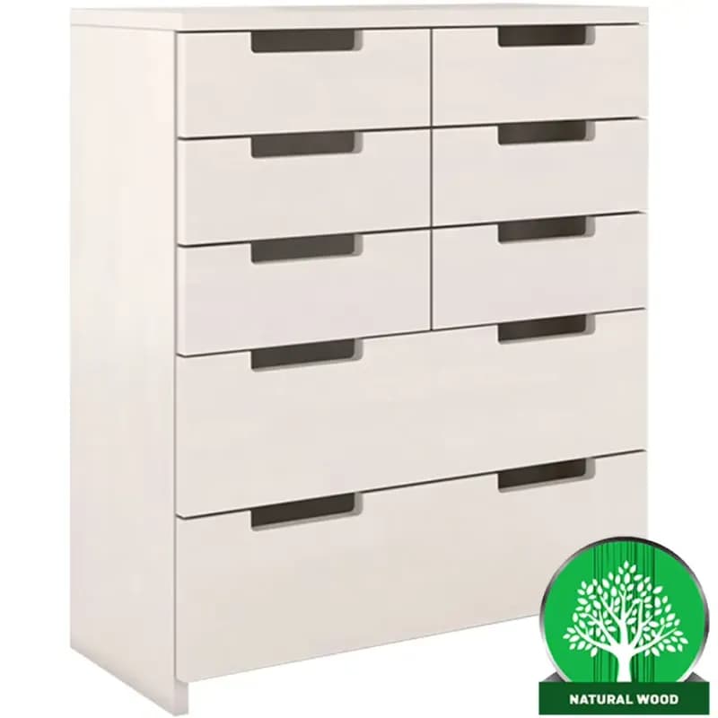 Komoda drevená buk 8s Skandica Spectrum Biely 1