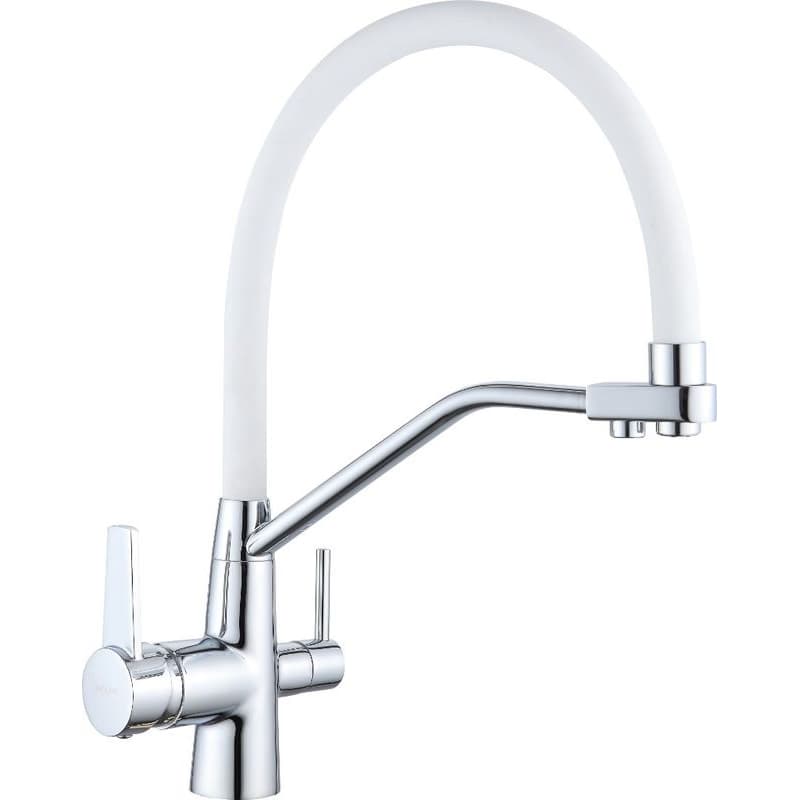 MEXEN - Duo kuchynská batéria chróm/ biela 671701-02