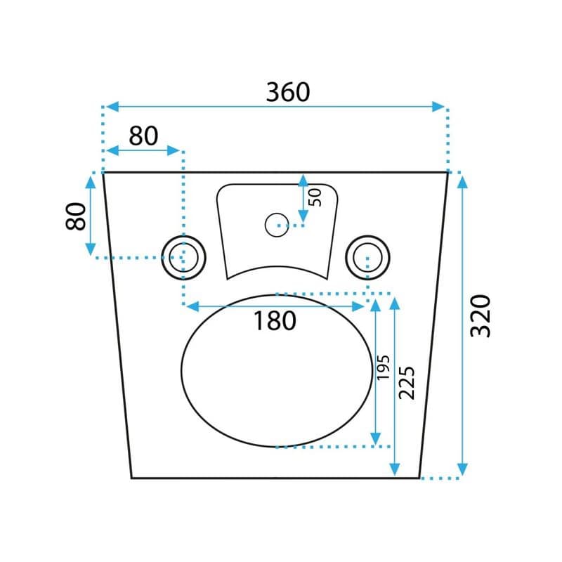 REA - Bidet Carlo Mini čierny REA-C6380 3