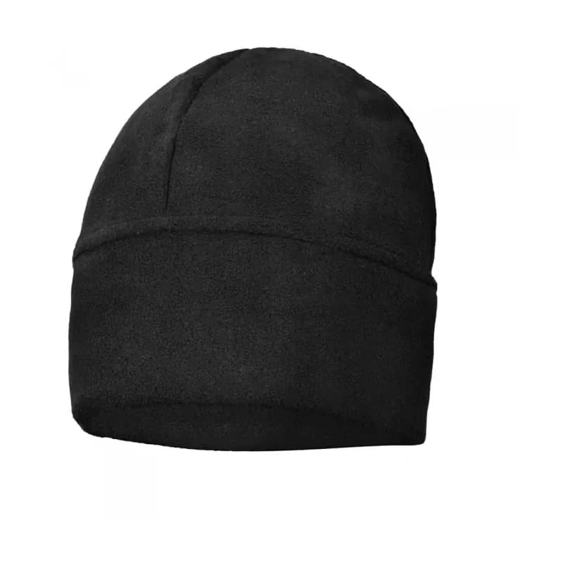 Čierna pletená fleecová čiapka