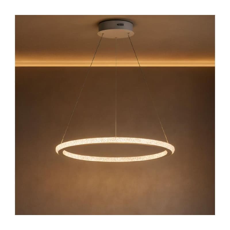 LED stmievateľný luster na lane LED/90W/230V 3000-6500K priemer 60 cm + diaľkové ovládanie TA2313/W 1