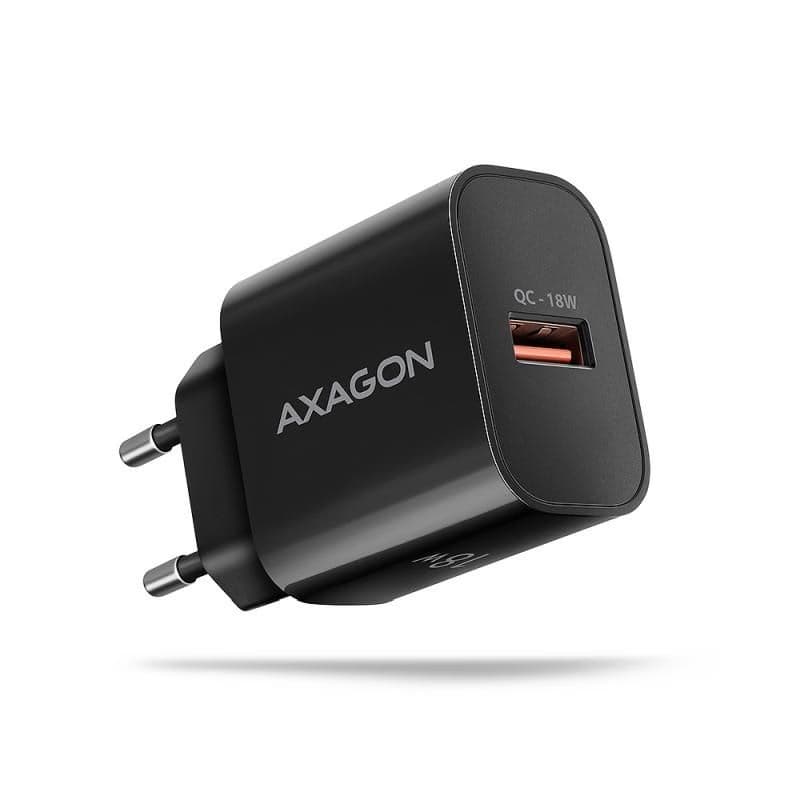 AXAGON ACU-QC18, Nabíjačka do siete 18W, 1x port USB-A, QC3.0/AFC/Apple, čierna 1