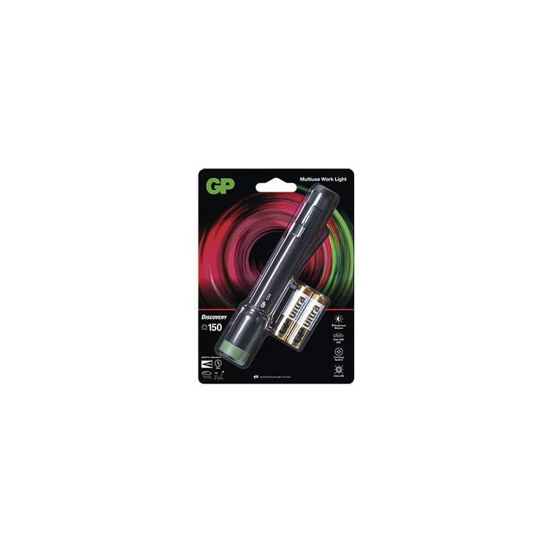 LED baterka, 2xAA, kovová, čierna, 150lm, C33 3