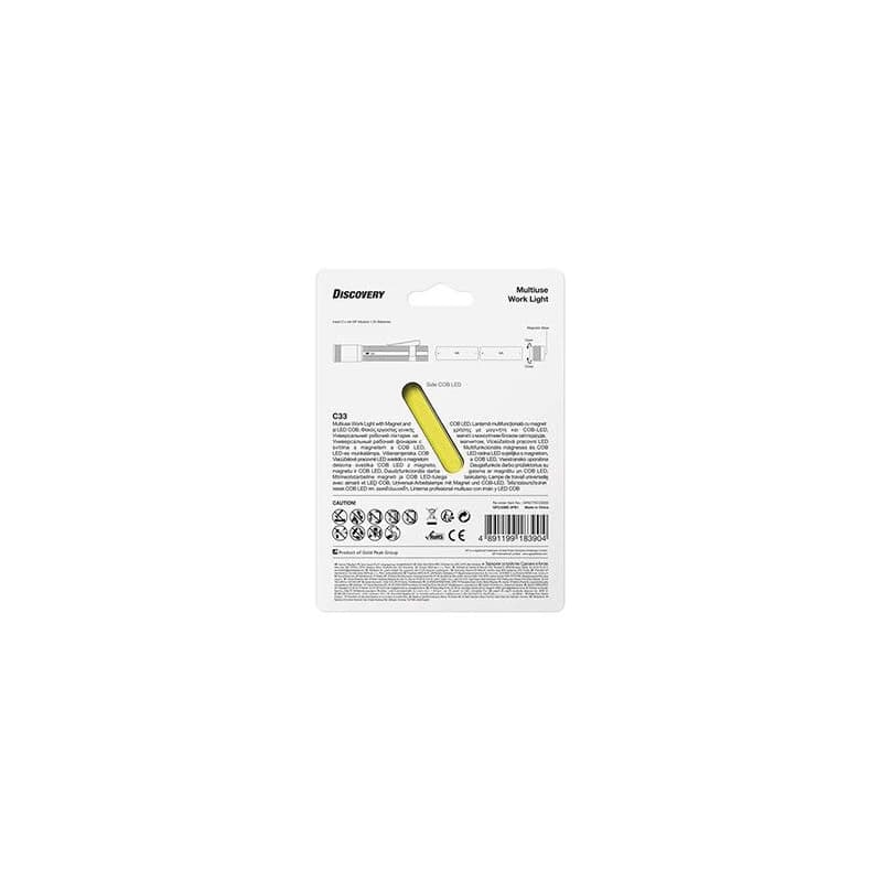 LED baterka, 2xAA, kovová, čierna, 150lm, C33 4