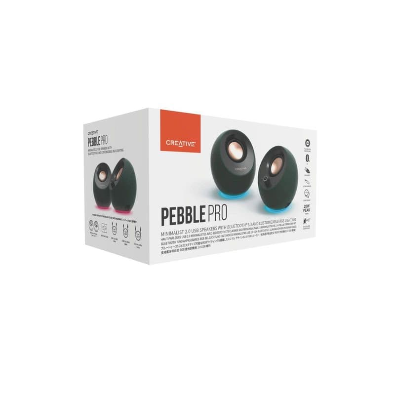 Creative repro Pebble Pro - mobilný reproduktor - biely 6