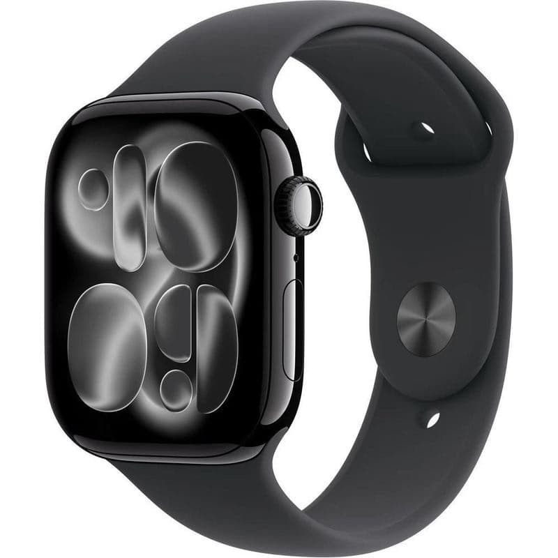 Apple Watch Series 11 GPS 42mm Jet Black Aluminium Case with Black Sport Band - S/M 1