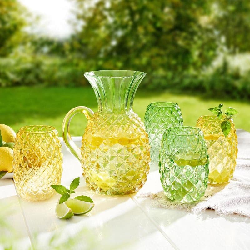 Poháre Ananas, sada 2 ks 1