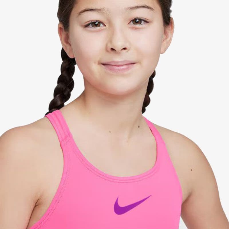 Dievčenské plavecké jednodielne plavky NIKE SWIM ESSENTIAL HYPER PINK-HYPER PINK 4