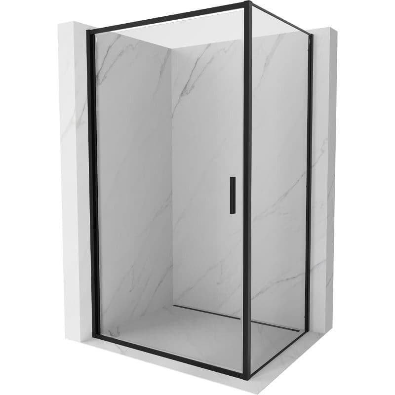 MEXEN/S - Exo sprchovací kút dvere krídlové 70 x 100, transparent, čierna 817-070-100-70-00 1