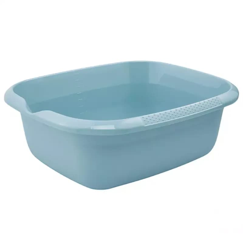 Obdĺžniková misa s výlevkou modrá 38x32x14 9l 680 1
