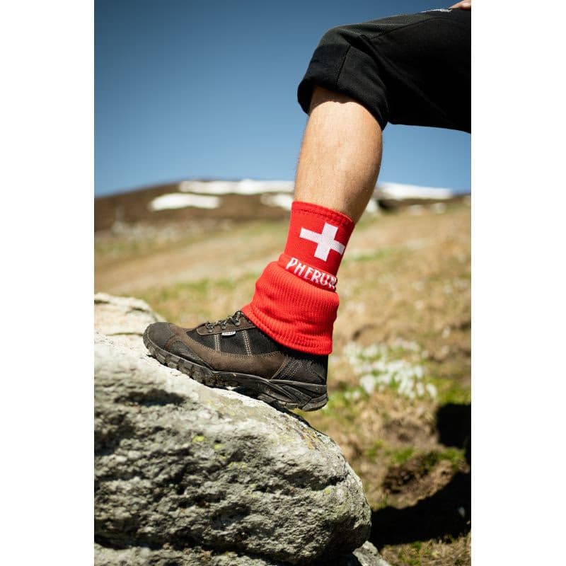 Turistické ponožky PHERUN Rescue RED 39-42 4