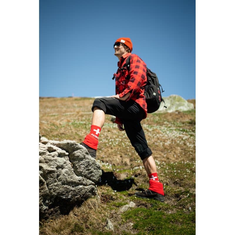 Turistické ponožky PHERUN Rescue RED 39-42 6