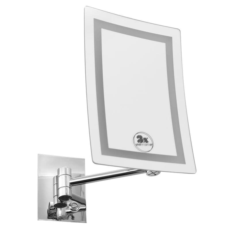 SAPHO - Závesné kozmetické zrkadlo LED, 160x240, chróm MW834 1