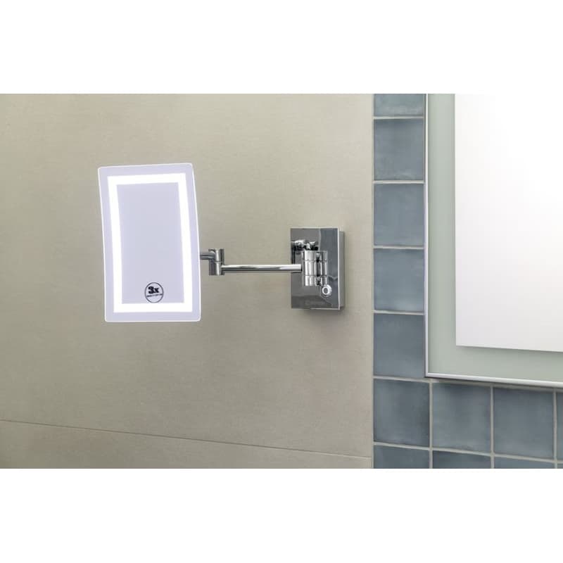 SAPHO - Závesné kozmetické zrkadlo LED, 160x240, chróm MW834 3