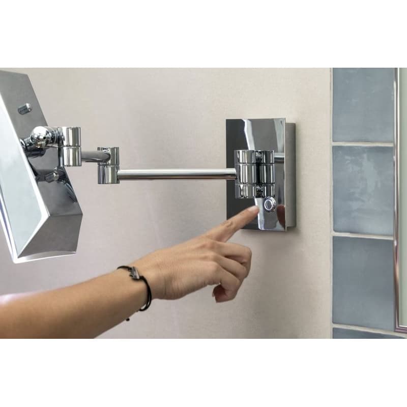 SAPHO - Závesné kozmetické zrkadlo LED, 160x240, chróm MW834 5
