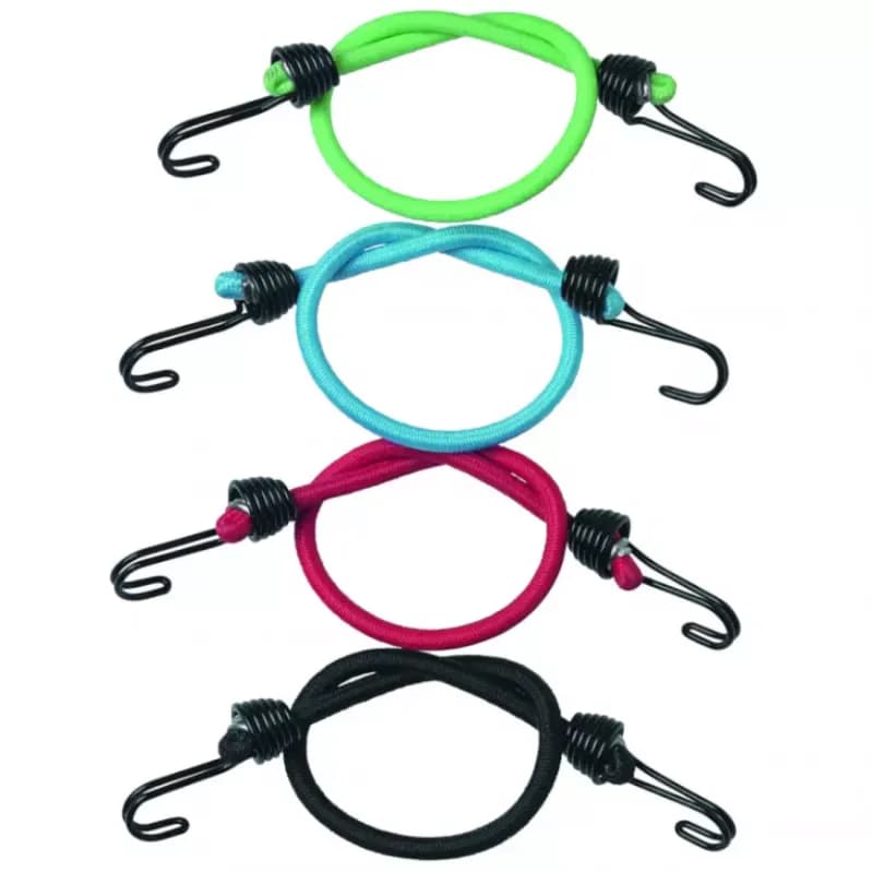 Sťahujúca guma Master Lock 25 cm zakončenie na oboch stranách kovovým háčikom, komplet 4ks