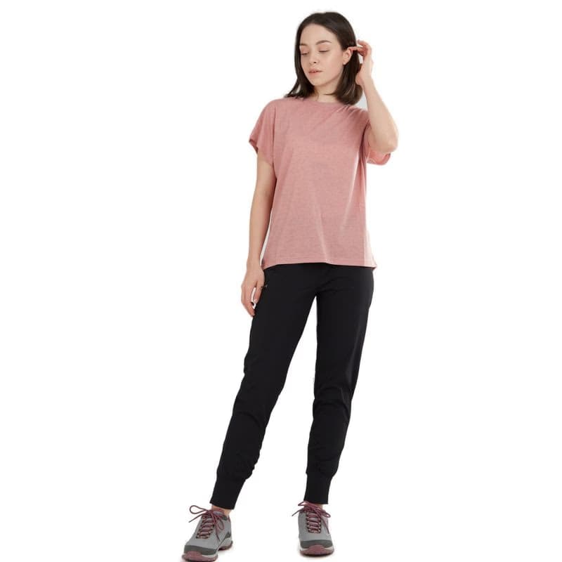 Dámske turistické tričko s krátkym rukávom FUNDANGO Rush T-shirt-385-mauve 3