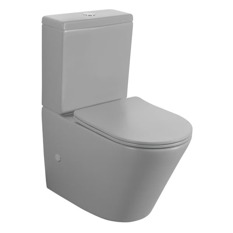 SAPHO - PACO kombi WC, Rimless, spodný/zadný odpad, sivá mat PC1012WRGR 3