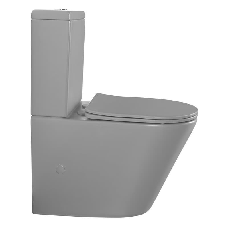 SAPHO - PACO kombi WC, Rimless, spodný/zadný odpad, sivá mat PC1012WRGR 4